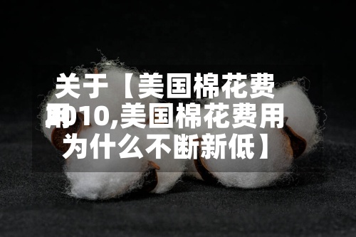 关于【美国棉花费用2010,美国棉花费用为什么不断新低】-第3张图片