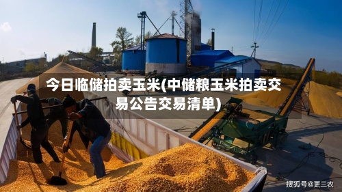 今日临储拍卖玉米(中储粮玉米拍卖交易公告交易清单)-第3张图片