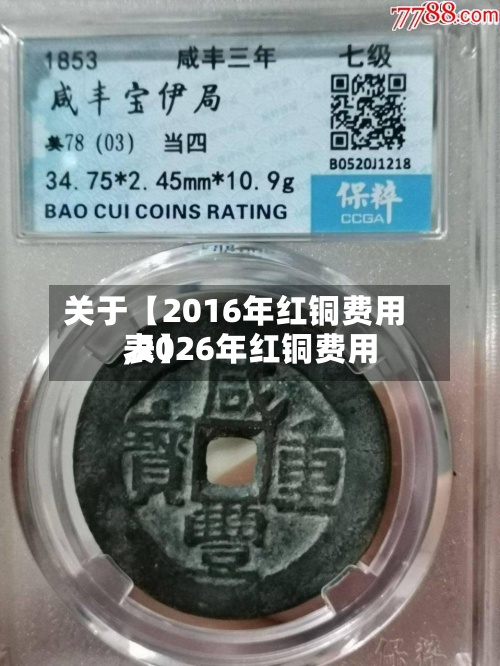 关于【2016年红铜费用,2026年红铜费用表】