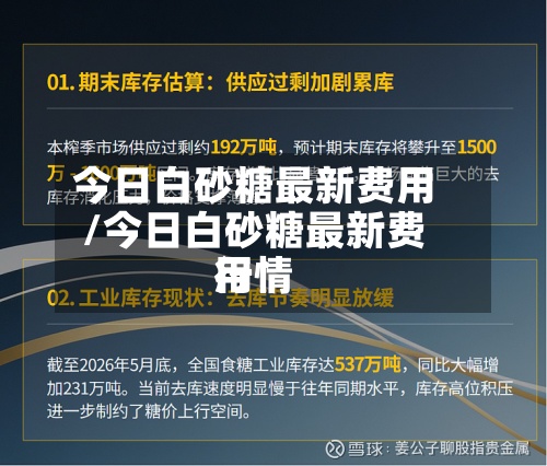 今日白砂糖最新费用/今日白砂糖最新费用行情-第2张图片