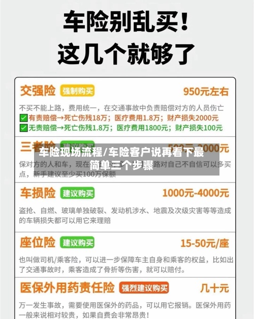 车险现场流程/车险客户说再看下最简单三个步骤