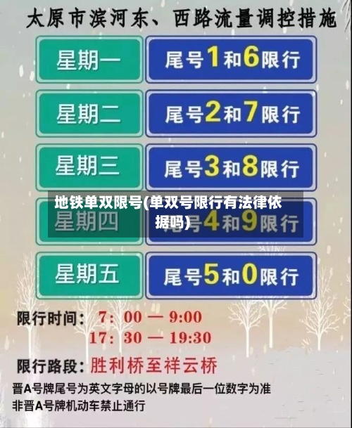 地铁单双限号(单双号限行有法律依据吗)