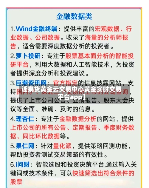 近来【现货黄金云交易中心黄金实时交易平台app】