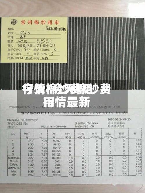 今天棉纱费用
行情/今天棉纱费用
行情最新-第2张图片