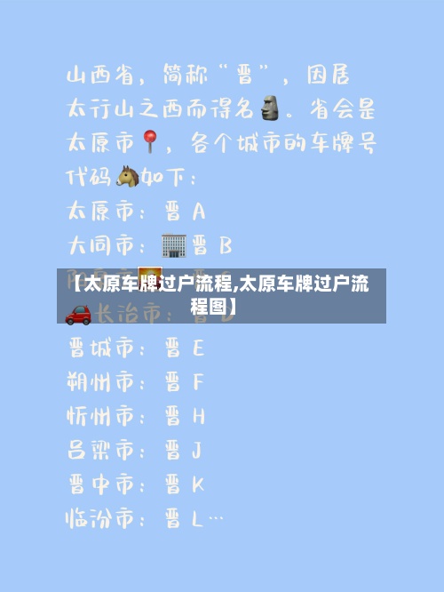 【太原车牌过户流程,太原车牌过户流程图】
