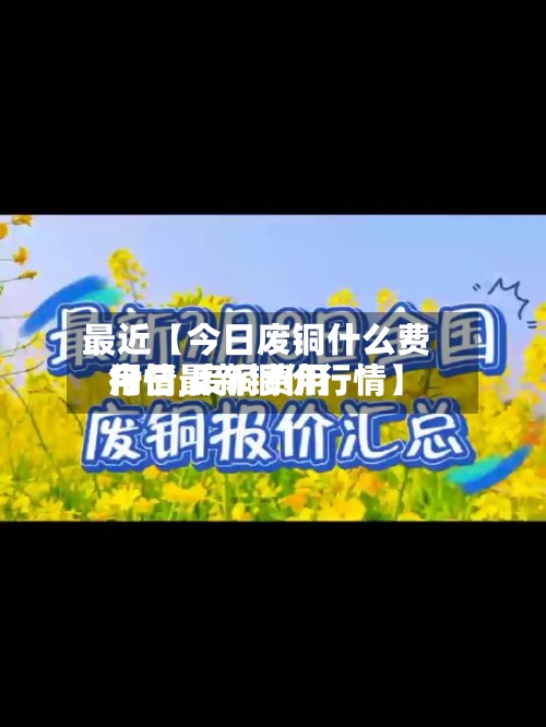 最近【今日废铜什么费用行情,废铜费用今日最新铜价行情】