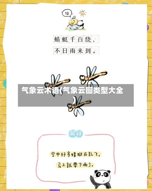 气象云术语(气象云图类型大全)