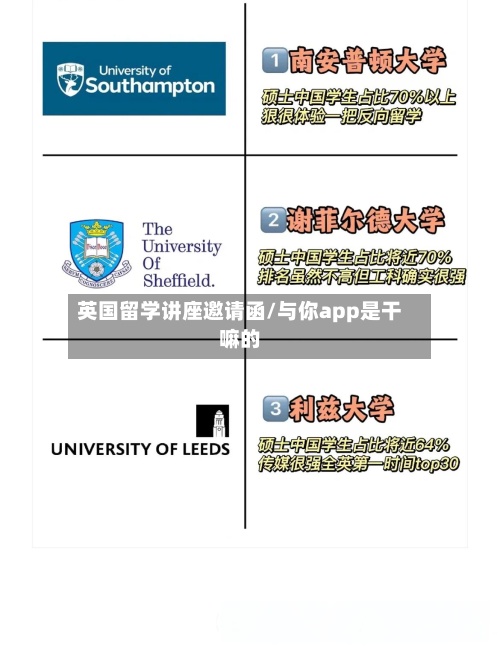 英国留学讲座邀请函/与你app是干嘛的