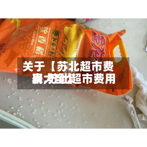 关于【苏北超市费用表,苏北超市费用表大全】
