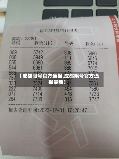 【成都限号官方通报,成都限号官方通报最新】
