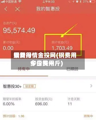 钢费用最新行情金投网(钢费用今日费用多少钱一斤)-第3张图片