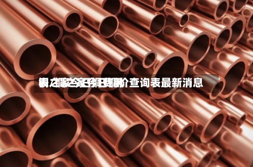 铜之家今日铜费用表/铜之家今日铜价查询表最新消息-第2张图片