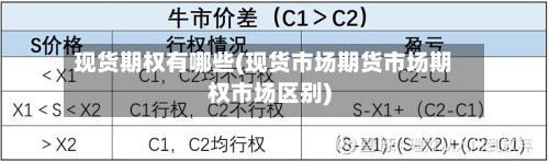 现货期权有哪些(现货市场期货市场期权市场区别)-第2张图片