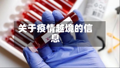 关于疫情越境的信息-第3张图片