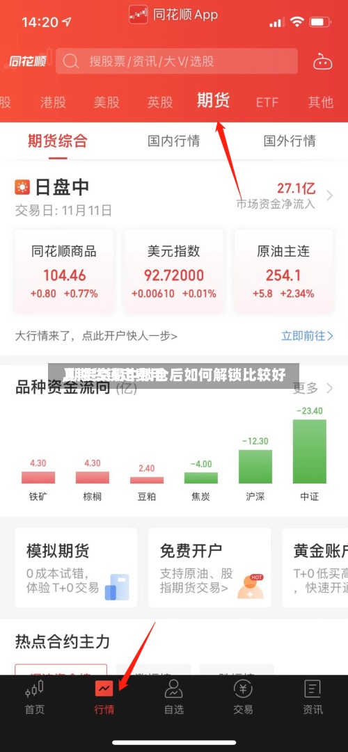 【期货锁定费用,期货交易中锁仓后如何解锁比较好】-第2张图片
