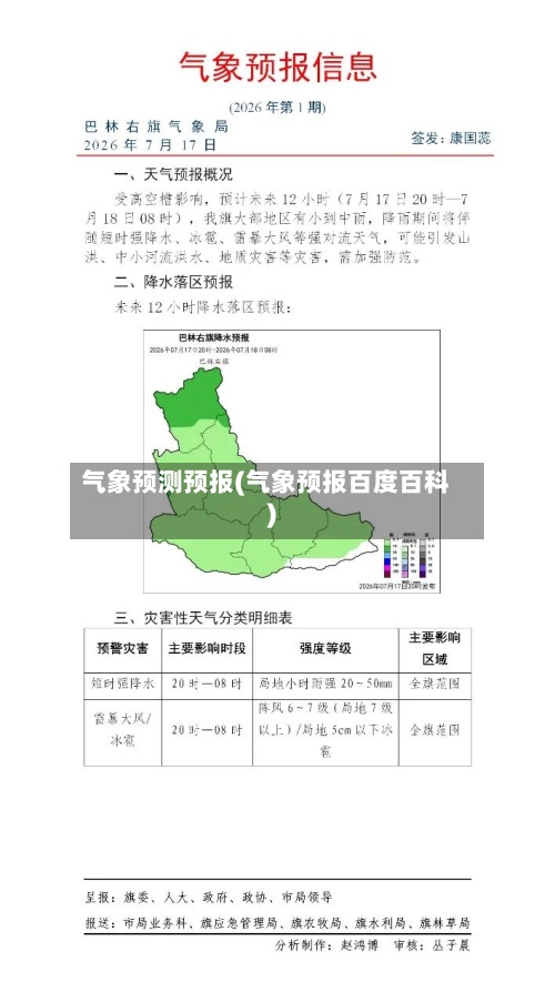 气象预测预报(气象预报百度百科)-第3张图片