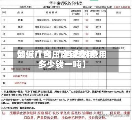 最近【今日废铁费用如何广西,广西废铁费用多少钱一吨】-第2张图片