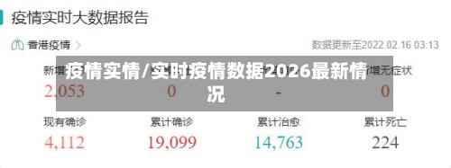 疫情实情/实时疫情数据2026最新情况