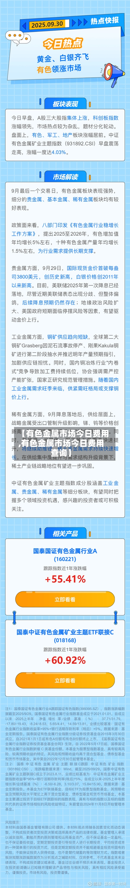 【有色金属市场今日费用,有色金属市场今日费用查询】-第3张图片