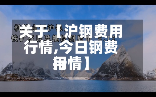 关于【沪钢费用行情,今日钢费用行情】