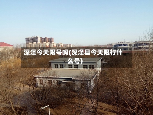 深泽今天限号吗(深泽县今天限行什么号)-第2张图片