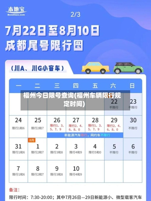 福州今日限号查询(福州车辆限行规定时间)-第2张图片