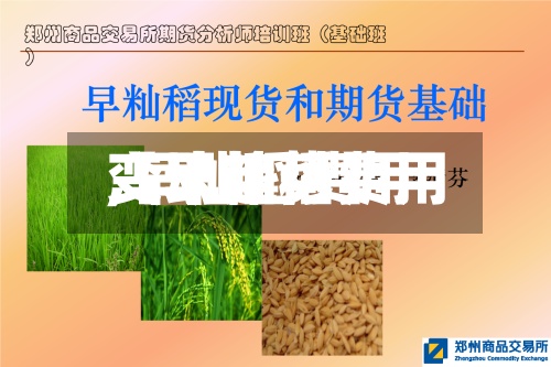 【早籼稻费用,早籼稻费用变动趋势】-第2张图片
