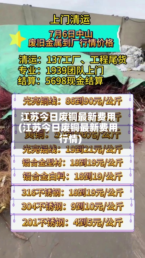 江苏今日废铜最新费用(江苏今日废铜最新费用行情)-第2张图片