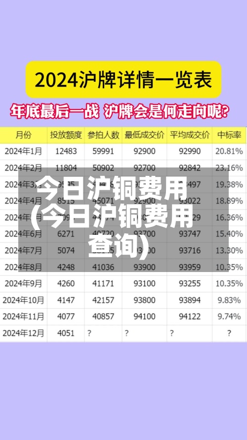 今日沪铜费用(今日沪铜费用查询)