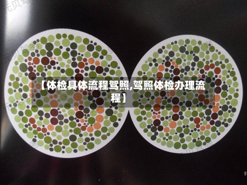 【体检具体流程驾照,驾照体检办理流程】