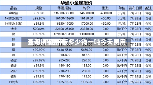 【不锈钢费用查询,不锈钢板多少钱一吨今天费用】-第2张图片