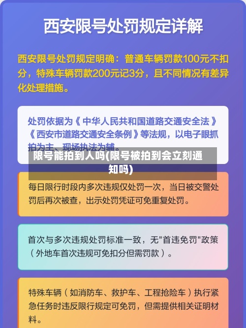 限号能拍到人吗(限号被拍到会立刻通知吗)