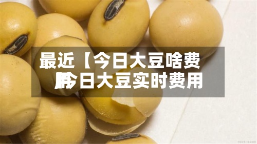最近【今日大豆啥费用,今日大豆实时费用】-第3张图片
