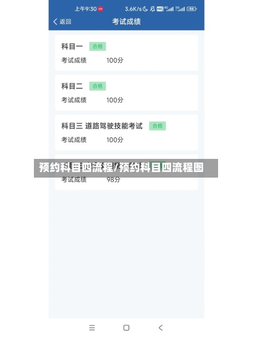 预约科目四流程/预约科目四流程图