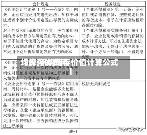 【库存的费用均价,平均库存价值计算公式】-第2张图片