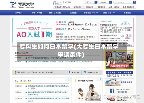 专科生如何日本留学(大专生日本留学申请条件)-第3张图片