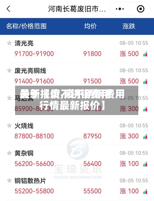 关于【废不锈钢费用最新报价,废不锈钢费用行情最新报价】