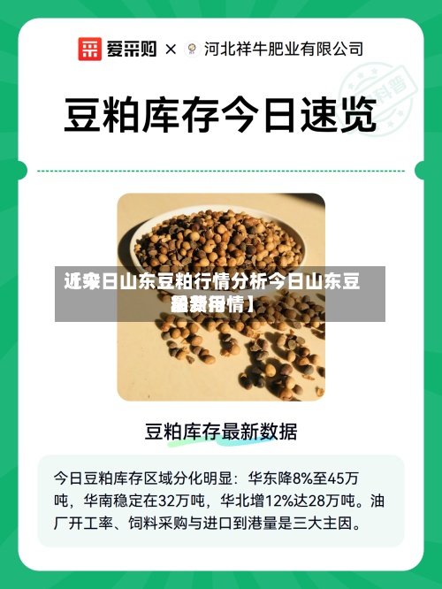 近来【今日山东豆粕行情分析今日山东豆粕费用最新行情】