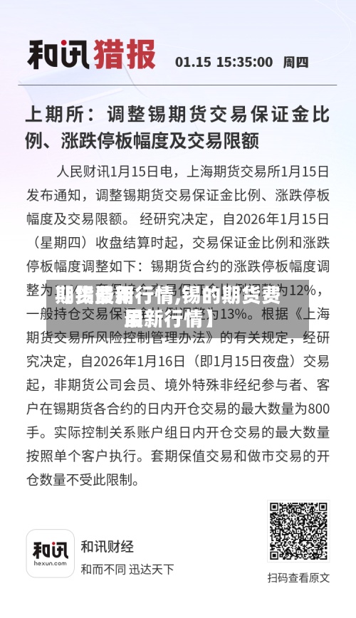 【锡费用期货最新行情,锡的期货费用最新行情】-第3张图片
