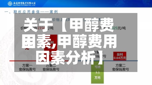 关于【甲醇费用因素,甲醇费用因素分析】