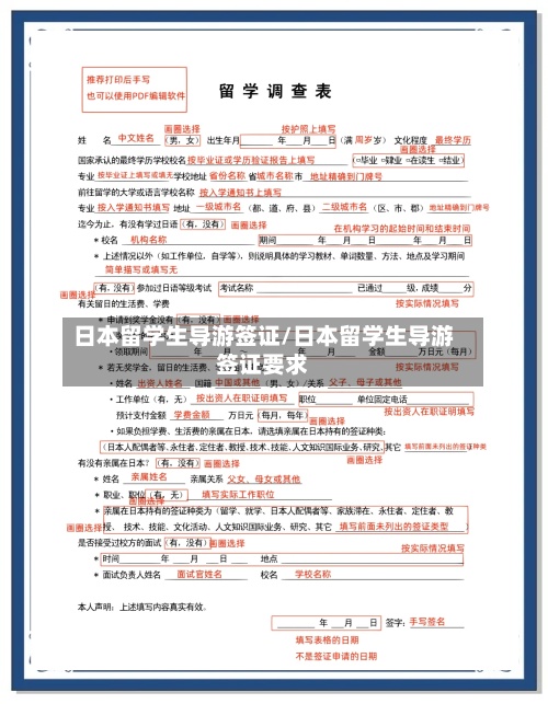 日本留学生导游签证/日本留学生导游签证要求-第2张图片