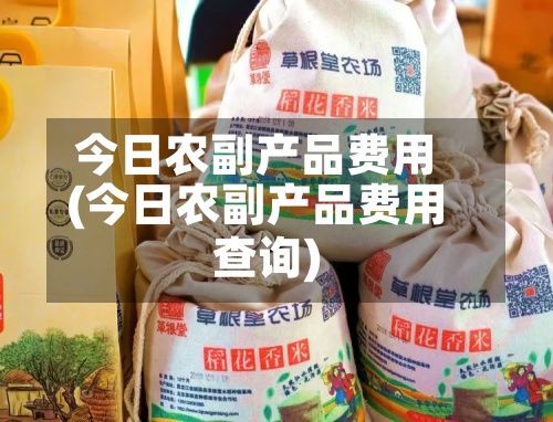 今日农副产品费用(今日农副产品费用查询)