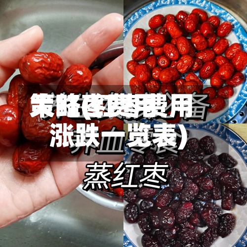 大红枣费用策略(红枣费用涨跌一览表)