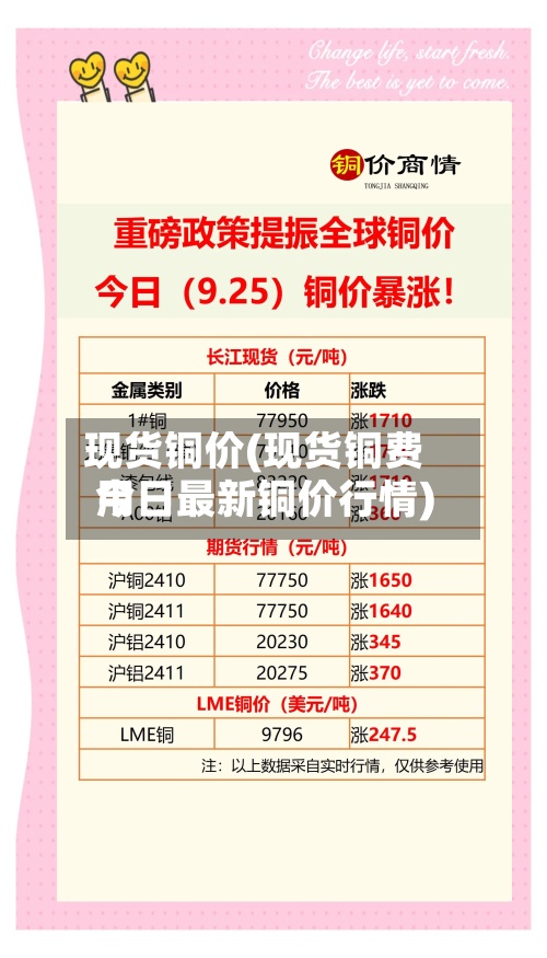 现货铜价(现货铜费用
今日最新铜价行情)-第2张图片