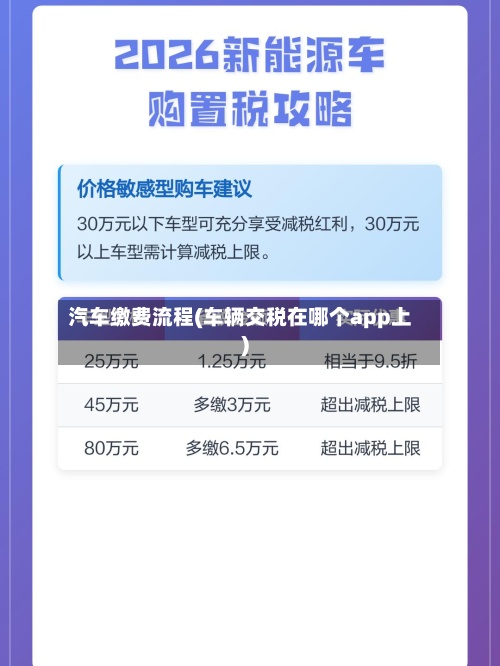汽车缴费流程(车辆交税在哪个app上)-第3张图片