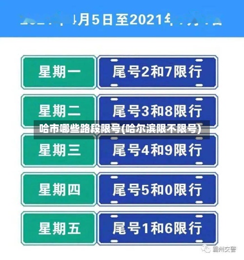 哈市哪些路段限号(哈尔滨限不限号)