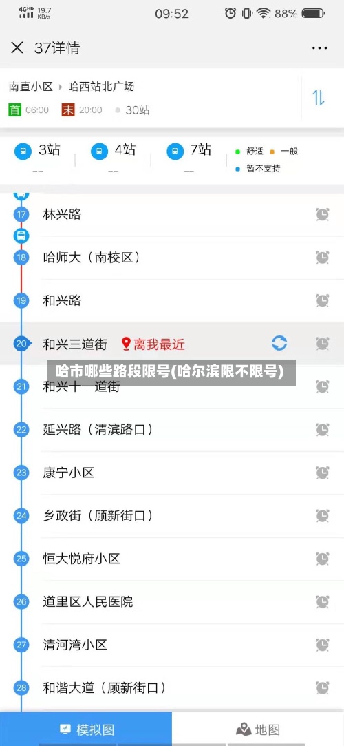 哈市哪些路段限号(哈尔滨限不限号)-第3张图片