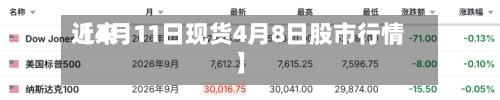 近来【4月11日现货4月8日股市行情】-第3张图片