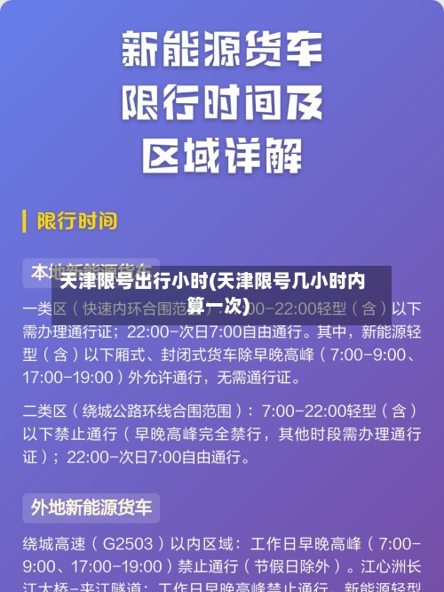 天津限号出行小时(天津限号几小时内算一次)-第2张图片