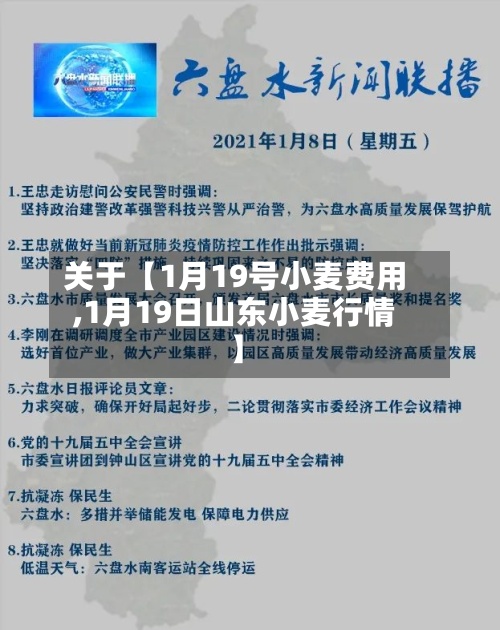 关于【1月19号小麦费用,1月19日山东小麦行情】